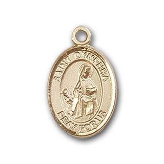 Gold-Filled Saint Dymphna Pendant