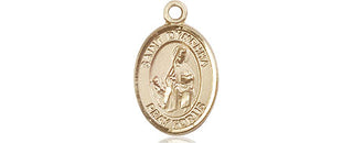 14kt Gold Filled Saint Dymphna Medal Engraved Catholic Saint Jewelry