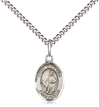 Pewter Saint Dymphna Medal Religious and Catholic Jewelry Engraved Catholic Saint Jewelry