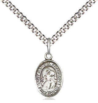 Pewter Saint Gabriel the Archangel Medal Religious and Catholic Jewelry Engraved Catholic Saint Jewelry