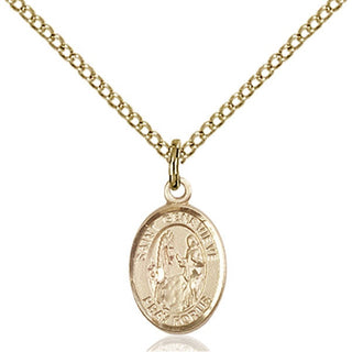 Gold-Filled Saint Genevieve Pendant - SALE