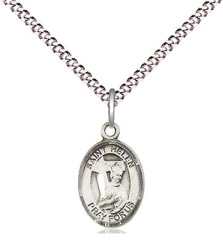 Pewter Saint Helen Medal Religious and Catholic Jewelry Engraved Catholic Saint Jewelry