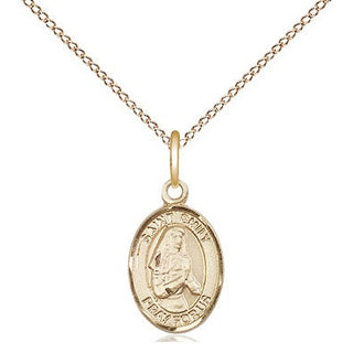 14kt Gold Saint Emily de Vialar Medal Engraved Catholic Saint Jewelry