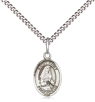 Pewter Saint Emily de Vialar Medal Religious and Catholic Jewelry Engraved Catholic Saint Jewelry