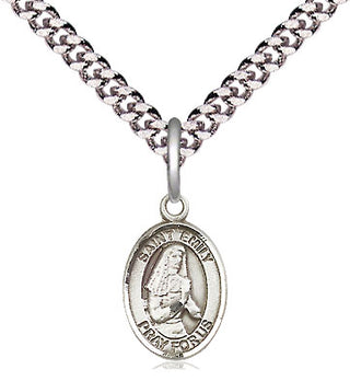 Pewter Saint Emily de Vialar Medal Religious and Catholic Jewelry Engraved Catholic Saint Jewelry