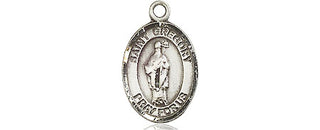 Pewter Saint Gregory the Great Medal Engraved Catholic Saint Jewelry