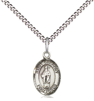 Pewter Saint Gregory the Great Medal Religious and Catholic Jewelry Engraved Catholic Saint Jewelry