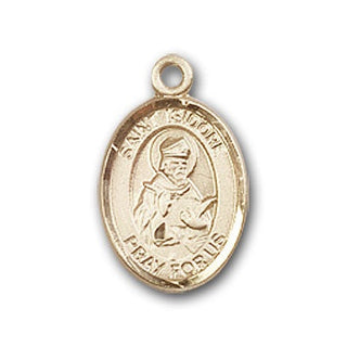 Gold-Filled Saint Isidore of Seville Pendant