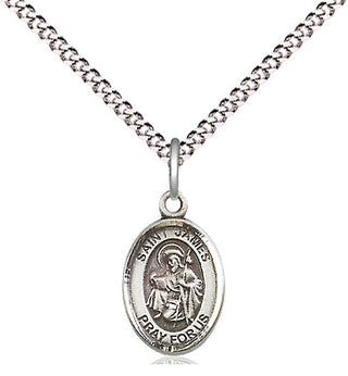 Pewter Saint James the Greater Medal Religious and Catholic Jewelry Engraved Catholic Saint Jewelry