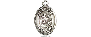 Pewter Saint Jason Medal Engraved Catholic Saint Jewelry