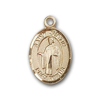 Gold-Filled Saint Justin Pendant