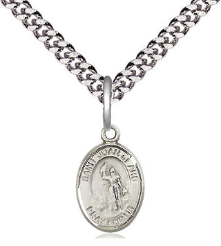 Pewter Saint Joan of Arc Medal Religious and Catholic Jewelry Engraved Catholic Saint Jewelry