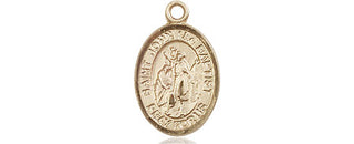 14kt Gold Filled Saint John the Baptist Medal Engraved Catholic Saint Jewelry