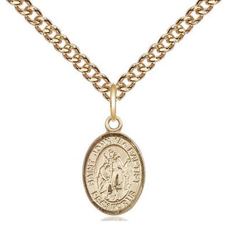 Gold-Filled Saint Genevieve Pendant - SALE