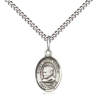 Pewter Saint John Bosco Medal Religious and Catholic Jewelry Engraved Catholic Saint Jewelry