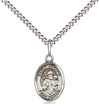 Pewter Saint Joseph Medal Religious and Catholic Jewelry Engraved Catholic Saint Jewelry