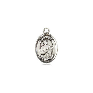 Pewter Saint Jude Medal Engraved Catholic Saint Jewelry
