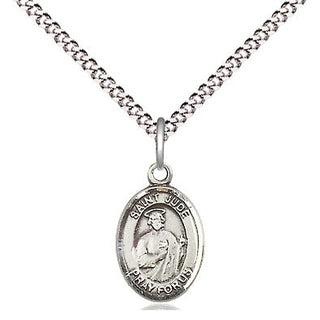 Pewter Saint Jude Medal Religious and Catholic Jewelry Engraved Catholic Saint Jewelry