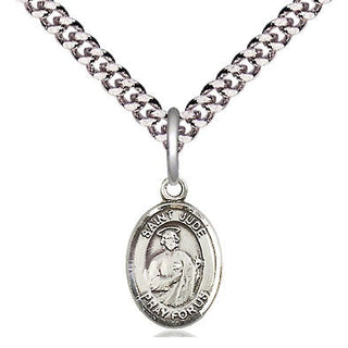Pewter Saint Jude Medal Religious and Catholic Jewelry Engraved Catholic Saint Jewelry