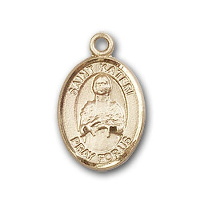 Gold-Filled St. Kateri Pendant