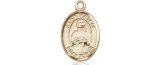 14kt Gold Saint Kateri Medal Engraved Catholic Saint Jewelry