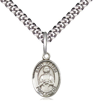 Pewter Saint Kateri Medal Religious and Catholic Jewelry Engraved Catholic Saint Jewelry