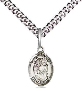 Pewter Saint Kevin Medal Religious and Catholic Jewelry Engraved Catholic Saint Jewelry