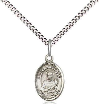 Pewter Saint Lawrence Medal Religious and Catholic Jewelry Engraved Catholic Saint Jewelry