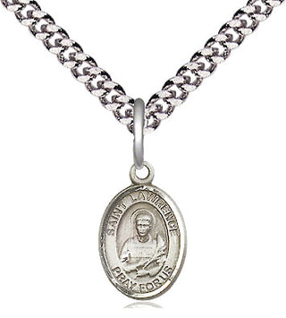 Pewter Saint Lawrence Medal Religious and Catholic Jewelry Engraved Catholic Saint Jewelry