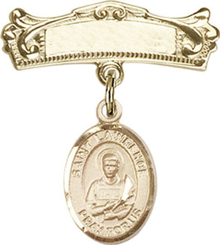 14kt Gold Filled Badge Pin St. Lawrence Baby Badge - Engravable