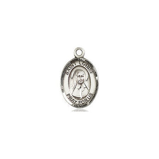 Pewter Saint Louise de Marillac Medal Engraved Catholic Saint Jewelry