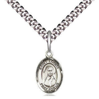 Pewter Saint Louise de Marillac Medal Religious and Catholic Jewelry Engraved Catholic Saint Jewelry