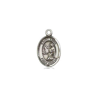 Pewter Saint Luke the Apostle Medal Engraved Catholic Saint Jewelry