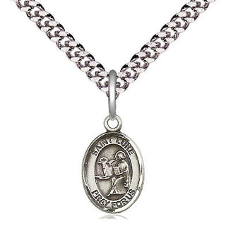 Pewter Saint Luke the Apostle Medal Religious and Catholic Jewelry Engraved Catholic Saint Jewelry