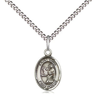 Pewter Saint Luke the Apostle Medal Religious and Catholic Jewelry Engraved Catholic Saint Jewelry