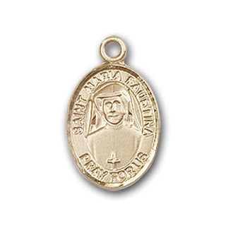 Gold-Filled Saint Maria Faustina Pendant