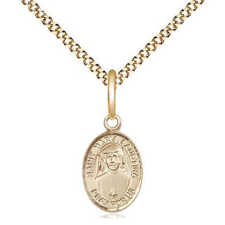 Gold-Filled St. Maria Faustina Pendant