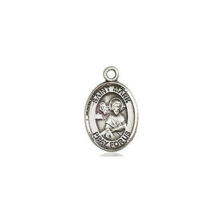Pewter Saint Mark the Evangelist Medal Engraved Catholic Saint Jewelry