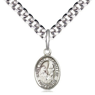 Pewter Saint Mary Magdalene Medal Religious and Catholic Jewelry Engraved Catholic Saint Jewelry