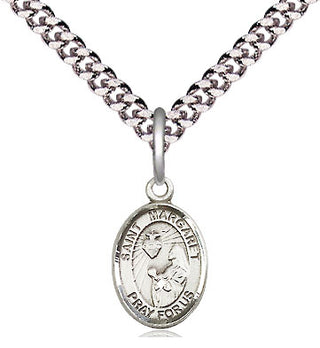 Pewter Saint Margaret Mary Alacoque Medal Religious and Catholic Jewelry Engraved Catholic Saint Jewelry