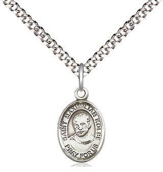 Pewter Saint Maximilian Kolbe Medal Religious and Catholic Jewelry Engraved Catholic Saint Jewelry