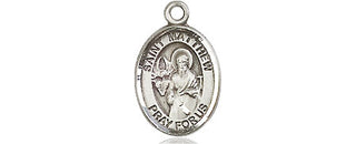Pewter Saint Matthew the Apostle Medal Engraved Catholic Saint Jewelry