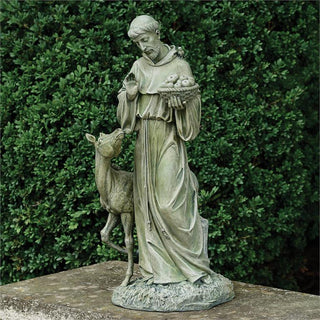 18.75-Inch Led Solar St Joseph Grotto Garden Statue - View 3