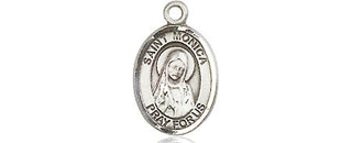 Pewter Saint Monica Medal Engraved Catholic Saint Jewelry