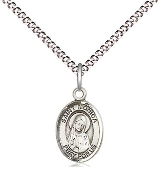 Pewter Saint Monica Medal Religious and Catholic Jewelry Engraved Catholic Saint Jewelry
