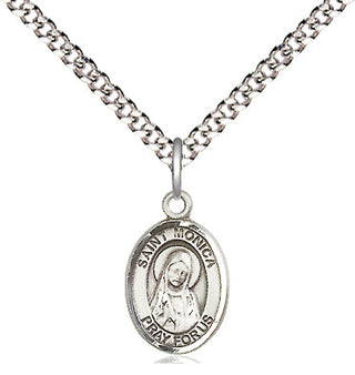 Pewter Saint Monica Medal Religious and Catholic Jewelry Engraved Catholic Saint Jewelry