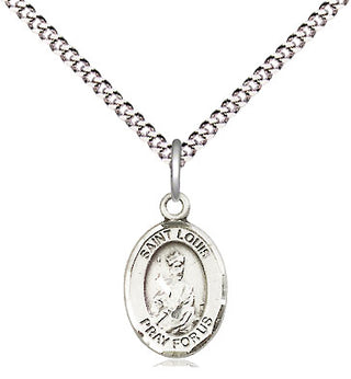 Pewter Saint Louis Medal Religious and Catholic Jewelry Engraved Catholic Saint Jewelry