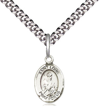 Pewter Saint Louis Medal Religious and Catholic Jewelry Engraved Catholic Saint Jewelry