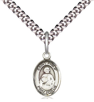 Pewter Saint Philip the Apostle Medal Religious and Catholic Jewelry Engraved Catholic Saint Jewelry