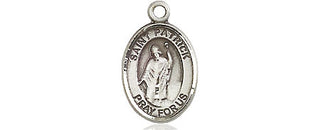Pewter Saint Patrick Medal Engraved Catholic Saint Jewelry